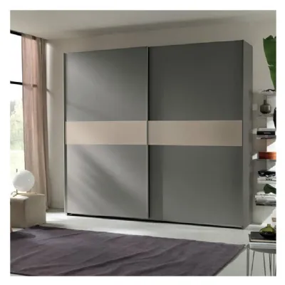 Armadio con ante scorrevoli moderno Armadio mod.lione a 2 ante-scorrevoli-maxi in promo-sconto del 45% Gierre mobili a prezzo scontato