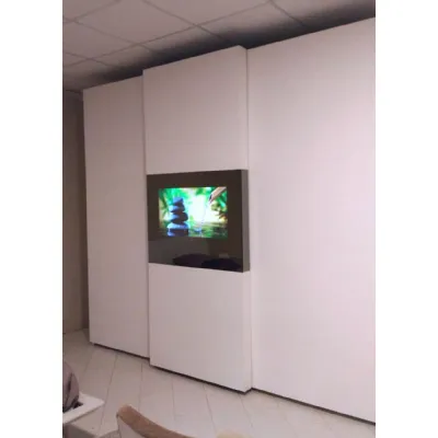 Armadio con ante scorrevoli moderno Wall tv Maronese a prezzo scontato