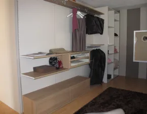 Armadio con cabina armadio moderno Wood Corazzin a prezzo scontato