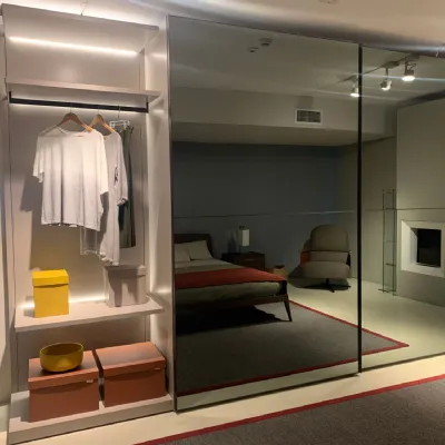 Progetta interni con l'armadio design Mod. Crystal + walk in closet Novamobili a prezzi outlet -50%!
