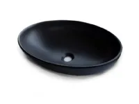 Arredamento bagno: mobile Arlex Lavabo ceramica appoggio nero opaco  in Offerta Outlet