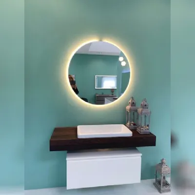 Mobile arredo bagno Sospeso Arlexitalia Yumi iroko in offerta