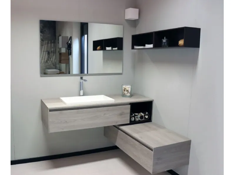 Arredamento bagno: mobile Baxar M2 system in Offerta Outlet