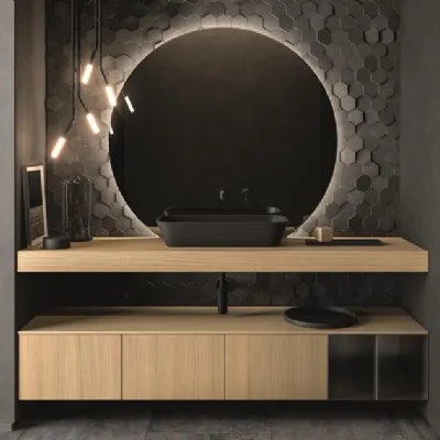 Mobile bagno Cerasa Nero lab in OFFERTA OUTLET 