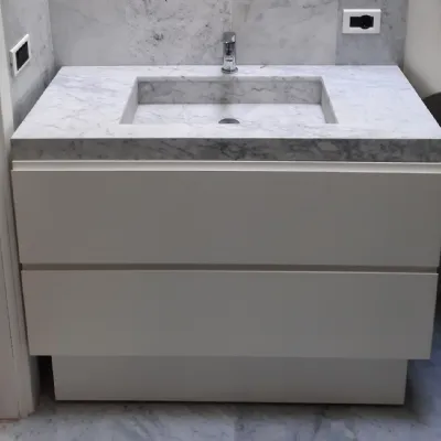 Arredamento bagno: mobile Mya design Valp carrara big a prezzo scontato