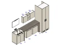 Arredo bagno lavanderia Scavolini AQUO con un ribasso del 22%