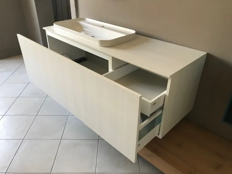 Mobile arredo bagno Sospeso Arbi Arbi laminato bianco con sconto