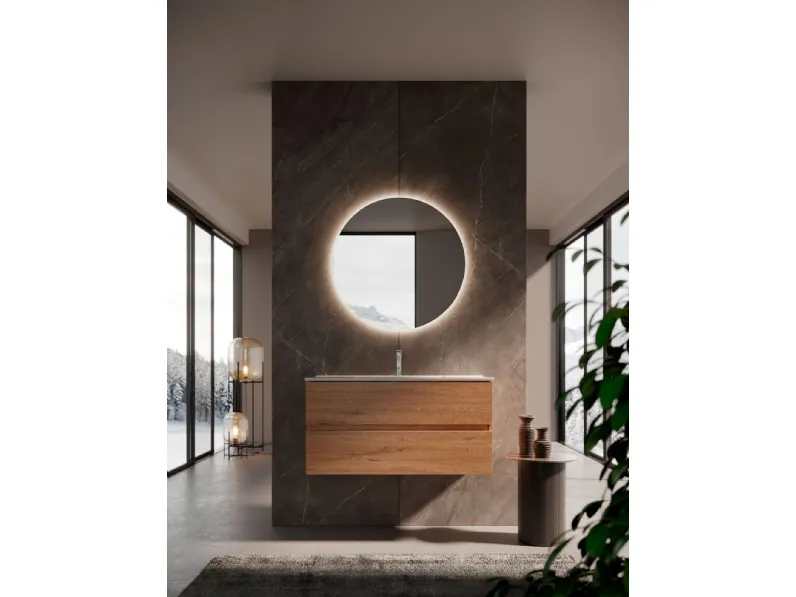 Mobile arredo bagno Sospeso Punto tre Zero mat.legno in offerta