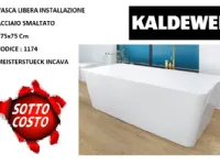 Mobile bagno A terra Kaldewei vasca libera installazione 175x75 cm - in acciaio smaltato 1174 incava Artigianale a prezzi outlet