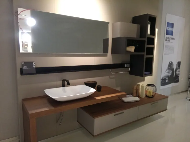 Mobile bagno Sospeso Aquo decorativo Scavolini bathrooms a prezzo ribassato