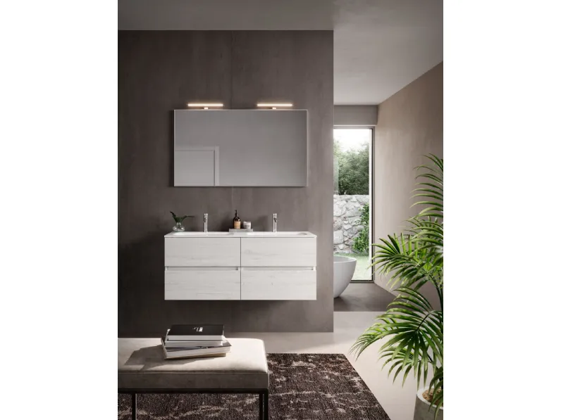 Mobile per la sala da bagno Mottes selection Bath 120 doppio in Offerta Outlet