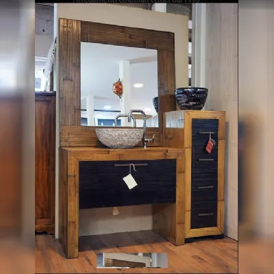Mobile bagno  zen legno crash bambu IN OFFERTA OUTLET
