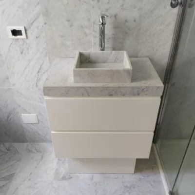 Mobile per il bagno Artigianale Valp carrara sovrapiano con forte sconto