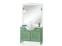 Mobile per il bagno Lion's Bagno shabby verdone  a prezzi outlet