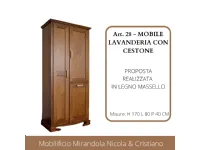 Mobile per il bagno Mirandola Art.27-mobile lavanderia a prezzi outlet