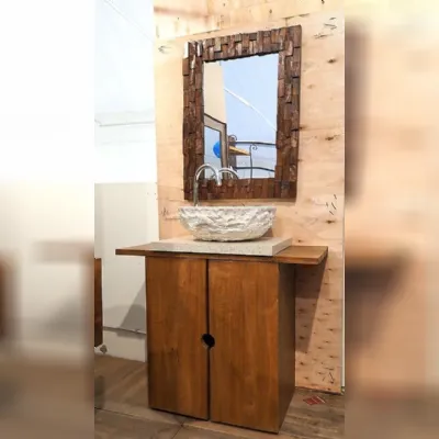 Mobile per il bagno Outlet etnico Mobile bagno legno massello teak in offerta