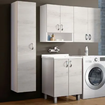 Mobile per la sala da bagno Artigianale Composizione 14 a prezzo Outlet