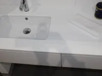 Mobile per la sala da bagno Euro bagno Piatto doccia in cristallo bianco con righe cm 80x180 in Offerta Outlet