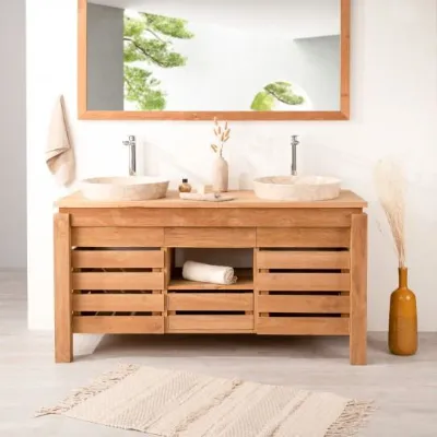 Mobile per la sala da bagno Outlet etnico Mobile bagno teak in Offerta Outlet