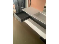 Mobile per il bagno Rexa Unico top sospeso corian + cassettiera l.120 p.50 cm in offerta