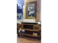 Mobile bagno industrial legno indi con ruote ghisa old factory  in offerta  scontato del -37 %