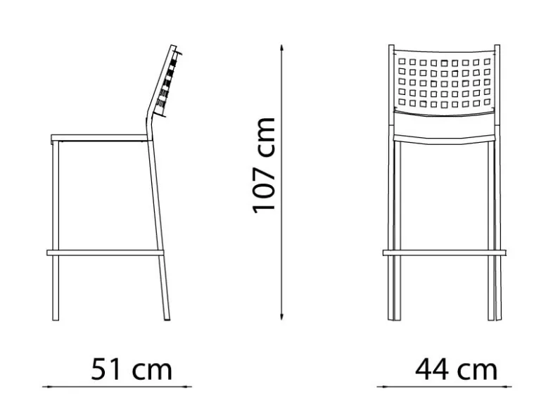 Tavolo alto quatris 70 x 70 grigio antico con 4 sagelli alti alice Vermobil: Arredo Giardino a prezzo scontato