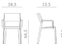 Scopri il Tavolo Rio Alu 210 Extensible di Nardi con 8 sedie Trill Armachair a prezzo scontato!
