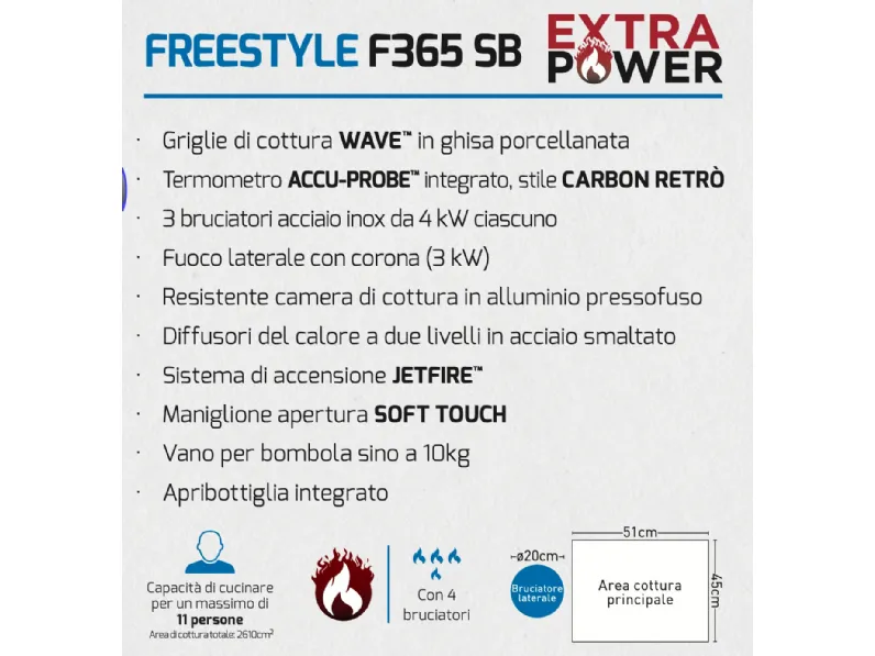 Barbecue Freestyle f365 sb Napoleon a prezzo scontato