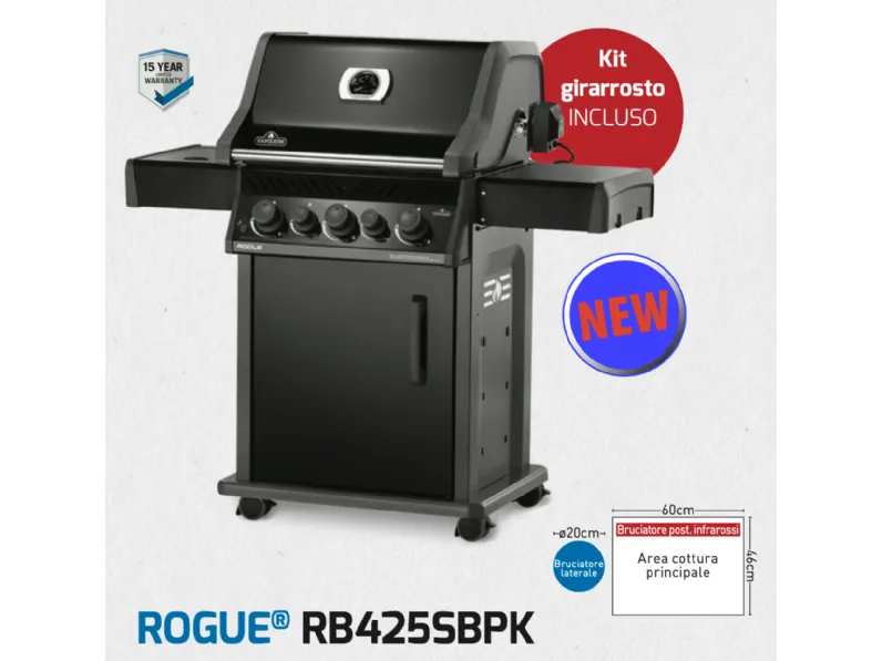 Barbecue Rogue rb425sbpk Napoleon a prezzo Outlet