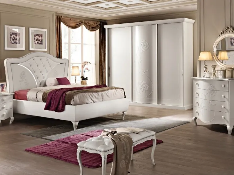 Camera da letto Artigianale Modello brigitte a prezzo ribassato in laminato