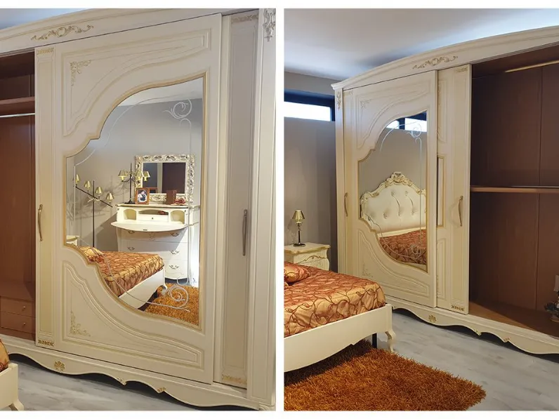 Camera da letto Biancospino Pauly beds in legno a prezzo ribassato