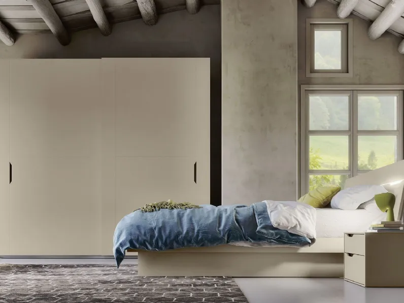 Camera da letto Camera completa mod.time-led in promo sconto del 50% S75 PREZZI OUTLET