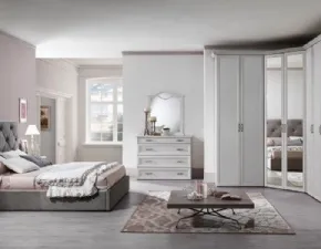 Camera da letto Camera matrimoniale mod.demetra con cabina-spogliatoio in promo-sconto del 40% Gruppo silwood in laminato a prezzo Outlet