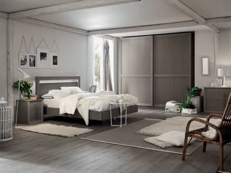 Camera da letto Iris Maronese acf in laminato a prezzo ribassato
