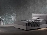 Camera da letto Letto matrimoniale mod.sax rivestito in ecopelle in promo-sconto del 50% Exc OFFERTA OUTLET
