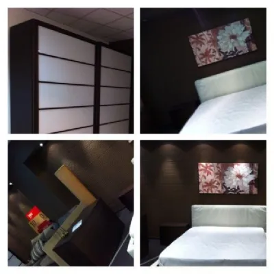 Camera da letto Lounge Rossetto arredamenti in legno a prezzo Outlet