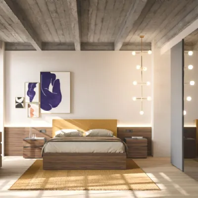 Camera da letto Night 15 Orme in laminato in Offerta Outlet