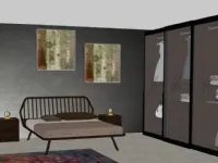Camera da letto Trama vitrum atlante Pianca in legno a prezzo Outlet