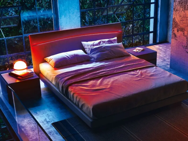 Camera da letto Camera completa letto aurora Mottes selection in laccato opaco a prezzo scontato