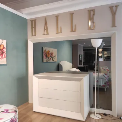Com e comodini Milano collection 2017 Halley in laccato opaco a prezzo scontato