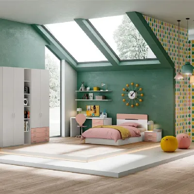 Cameretta Cameretta mod.fly di giessegi in promo-sconto del 50% Giessegi con letto a terra scontata