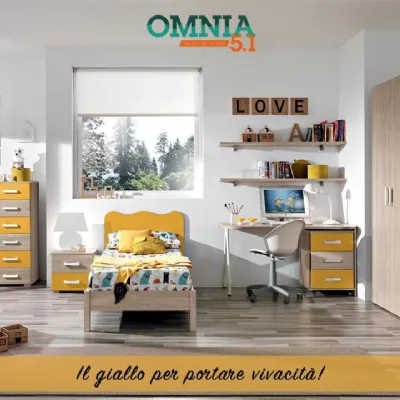 Cameretta Cameretta mod. omnias-in promo-sconto del 40% Gruppo silwood con letto a terra a prezzo Outlet