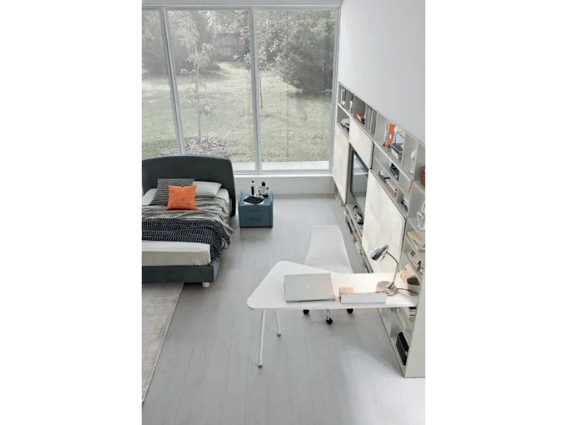 Cameretta Cameretta moderna Colombini casa con letto a terra a prezzo Outlet