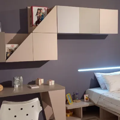 Cameretta Cameretta ragazza Doimo cityline con letto a terra scontata