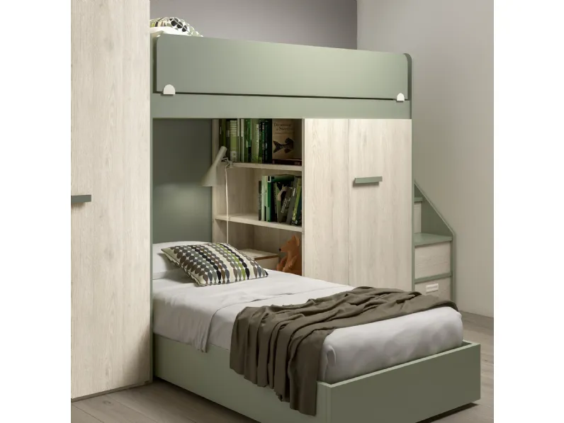 Cameretta Room172 Mottes selection con letto a soppalcoin offerta