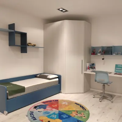 Cameretta Young collection Moretti compact con letto a terra in offerta