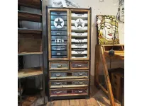 Cassettiera Contemporanea modello Mobile cassettiera  vintage studio  a marchio Outlet etnico a prezzo Outlet