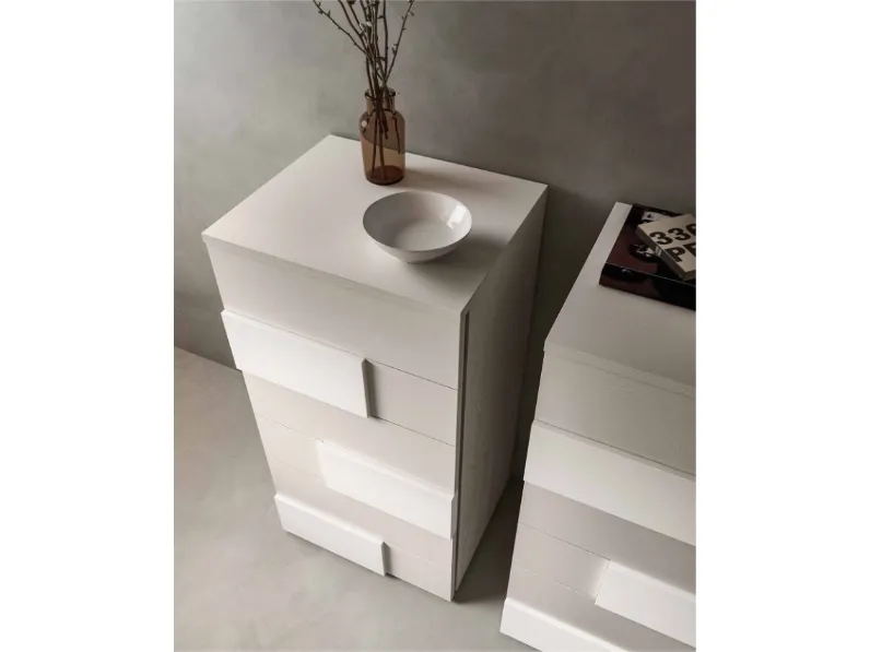 Cassetiera modello Tetris in Laminato Akanto in Offerta Outlet