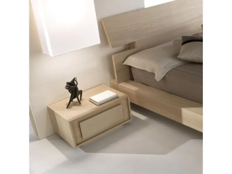 Comodino Comodino 1 cassetto rovere Domus artis scontato per una camera da letto design