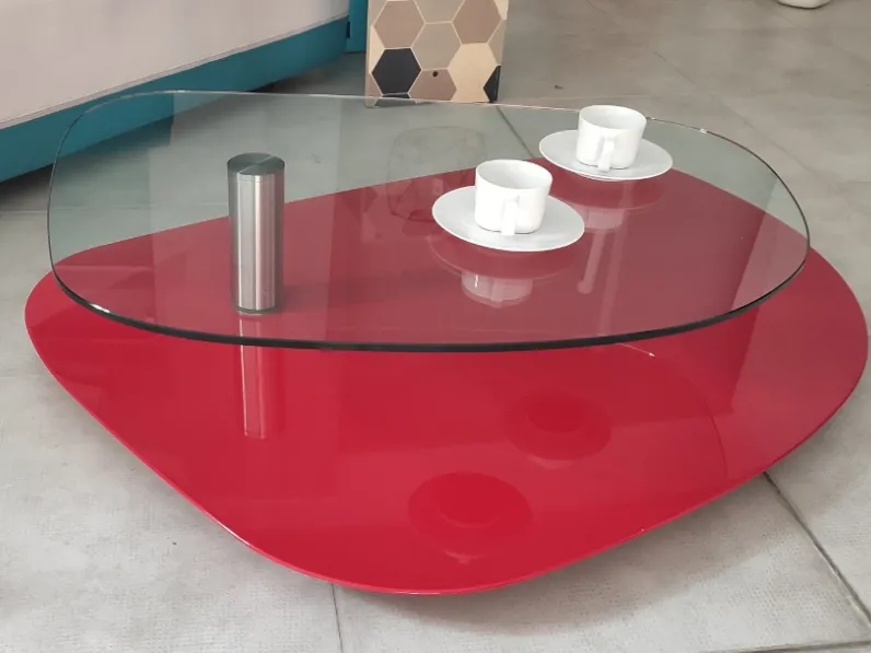 Tavolino Desalto Maxi-Glass in OFFERTA OUTLET! Ottieni un look moderno!